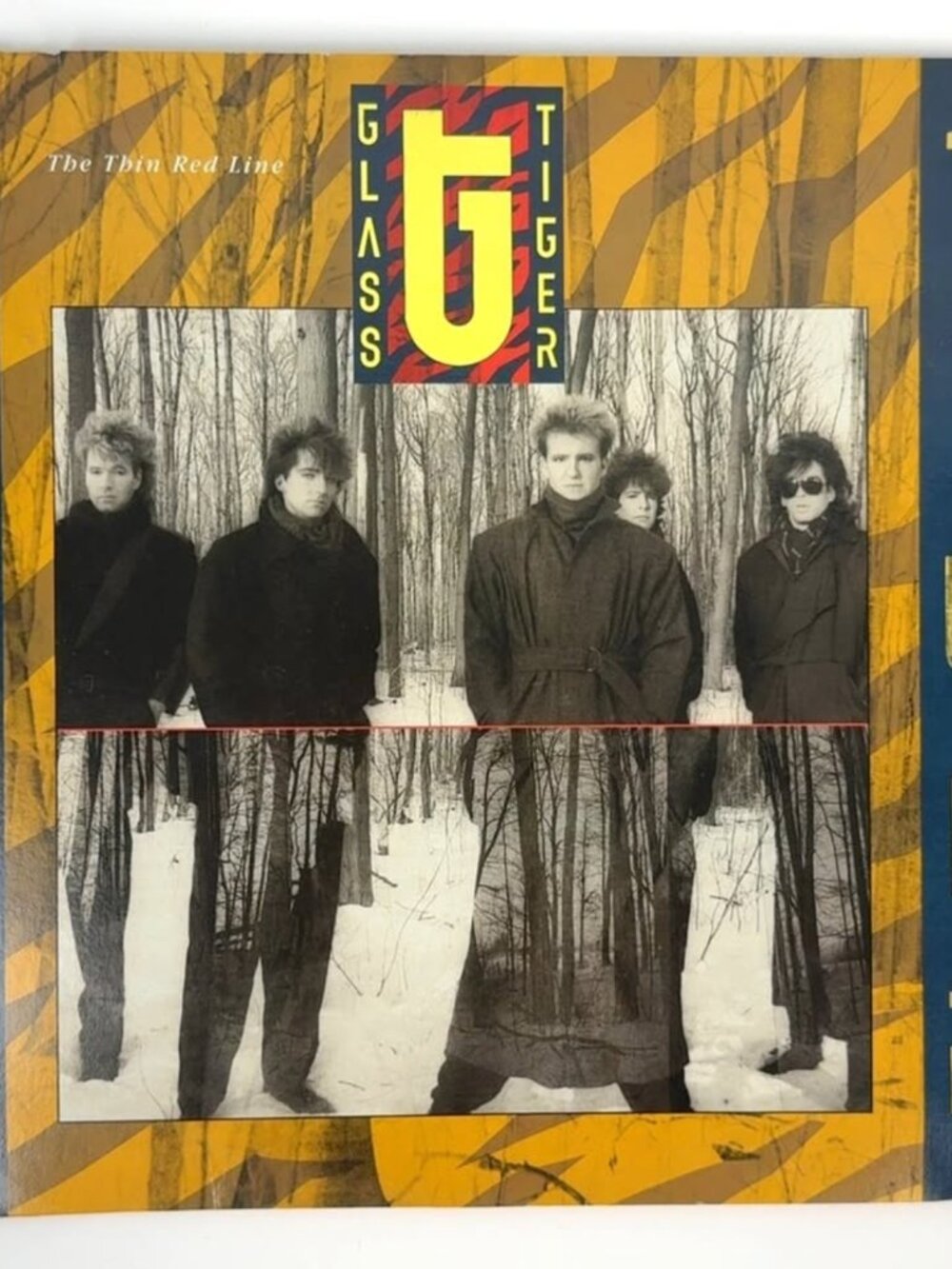 GLASS TIGER - The Thin Red Line - VINYL RECORD - 1986